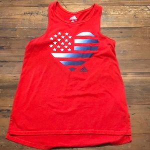 Racer back adidas tank for girls